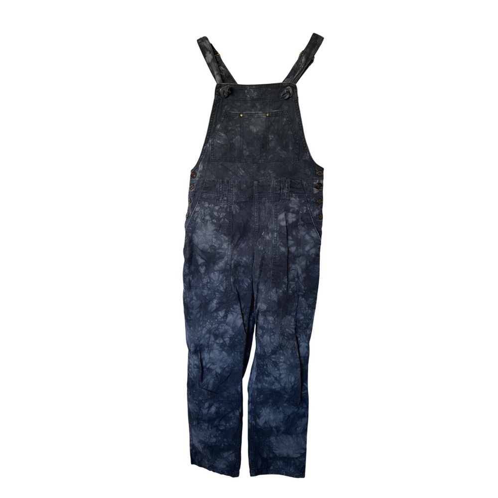 Anthropologie overalls Womens 27P Grey Tie Dye Utility twill quiet luxury Y2K - Picture 5 of 8